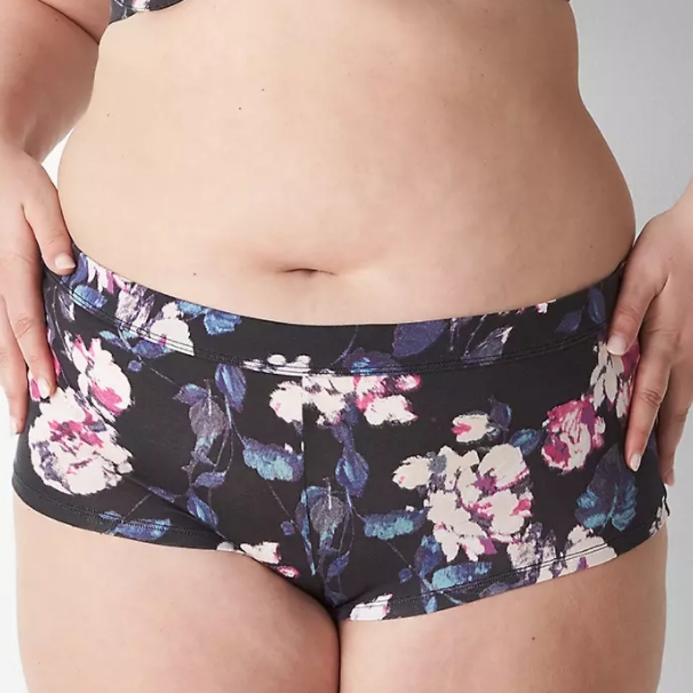 Cacique Floral Cotton Boyshort